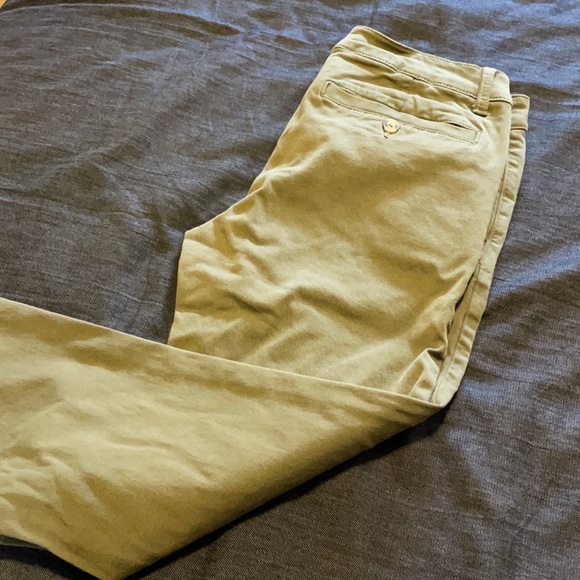 Olive green stretch skinny pants - Picture 4 of 4